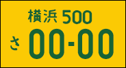 自家用軽自動車のナンバープレート